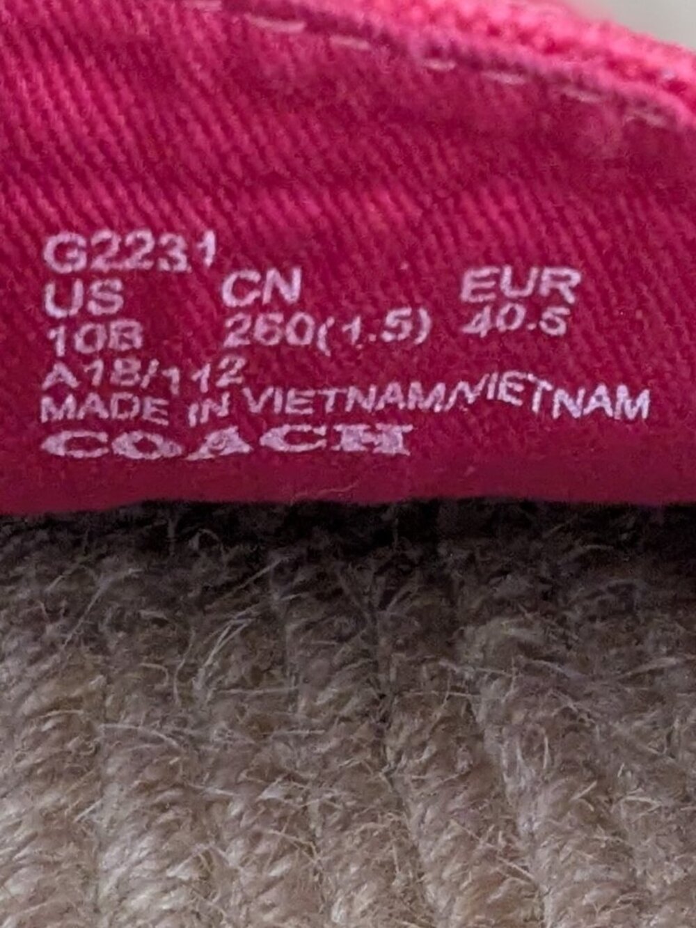 Coach Women's Rhoda Canvas Espadrilles in Bright Pink Size 10M . - Picture 10 of 12